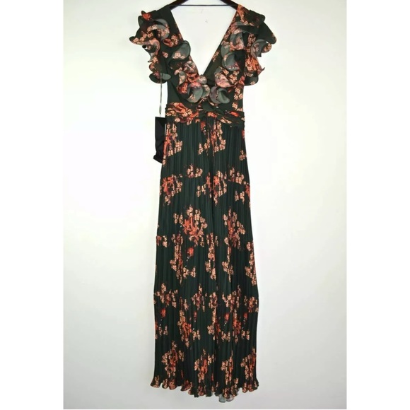 JOHANNA ORTIZ Renaissance Floral Silk Maxi Gown 4 - Picture 8 of 13